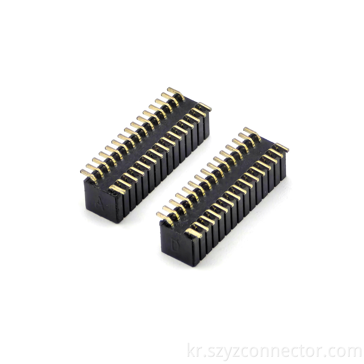 1.27mm*2.54mm Pitch Female Header Connector Dual Row SMT H4.6mm 2*15P
